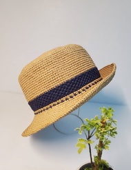 hat for man手工遮陽帽草帽紳士帽中性設計女帽ストローハット