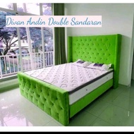 Divan /Difan Andin Dobel Sandaran T170cm Kain Bludru