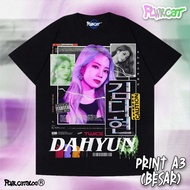 Kaoss Twice Kim Dahyun Cotton T-Shirt - Loose Fit Casual Top