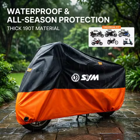 For SYM JP150 GR125 fiddle 3 FNX150 maxsym 400i 600i Motorcycle Cover Thick 210D Waterproof Outdoor 