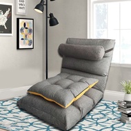 Malaysia Stock Fast Shipping 懒人沙发榻榻米可折叠单人靠背椅子地板沙发Lazy Sofa Tatami Foldable Single Back Chair Floor Sofa