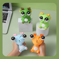 MATA Cute Squeeze Dragon Toy, Simulation Little Dragon Doll Ventilation Toy with Creative Eyes, Drag