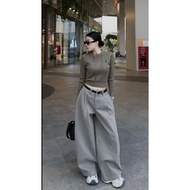 BOY BELT FIT Women's Boy Khaki Pants – Street Loose FIT, With LUMI Personality BELT