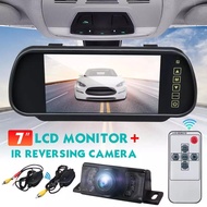 Wireless Car Rear View Camera 7" LCD Monitor Display Vehicle Camera Backup Reverse Parking System Ni