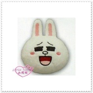 ♥小花花日本精品♥Hello Kitty LINE兔子臉型磁鐵冰箱造型磁鐵瞇瞇眼60101006