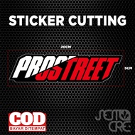Stiker Print Cut PROSTREET [SCV01] Stiker Printing Laminasi Glossy Sudah Membentuk Pola Desain- Stic