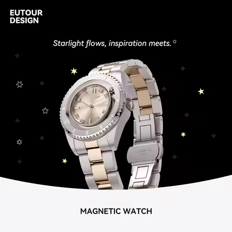 EUTOUR 2026 Winter Arrival Red White Concept Jewelry Watch Resin Material Grace Lady Girl Elegant E0