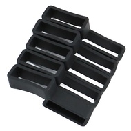 [mcfsnzwtxz1bw] 10pcs Silicone Watchband Strap Loop Stretchable Sport Watch Retainer Repair Acc