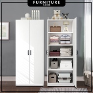 F&F : 2 Door Wardrobe / Almari Pakaian 2 Pintu / almari murah ikea / Kabinet /Kabinet Baju / Almari