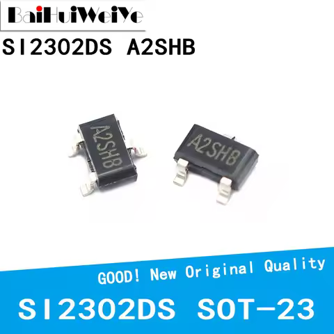 50Pcs/Lot SI2302DS A2SHB SI2302 SOT23 2302DS 2302 SOT-23 MOS FET Transistor SMD New Original Good Qu