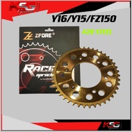 Sprocket 428 Y15ZR FZ150 Y15 FZ150I Y16 Y16ZR 6 HOLE Sprocket Steel Gold ZFORE 428 chain