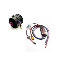 Powerfun EDF 70mm 11 Blades Ducted Fan with RC Brushless Motor 2300KV with ESC 80A(2~6S) Balance Tes