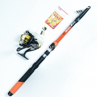 Set Alat Pancing Joran Antena Teleskopik Daido Panjang Joran 1.5 M Real Daido 5 Bearing