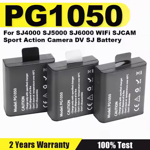 3.7V 1050mAh PG1050 Rechargable Li-ion Battery For SJ4000 SJ5000 SJ6000 WIFi SJCAM Sport Action Came