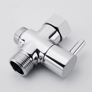 Bathroom Toilet Bidet G1/2" T-adapter Shower Diverter Valve 3 Way Shower Faucet Connector Valve Tool