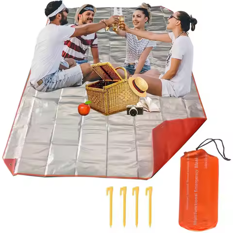 Extra Large Picnic Mat 86''x118''/63'' Tent Blanket Beach Blankets Waterproof Sand Proof Foldable Ou