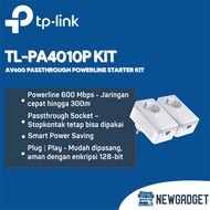 TP-LINK TL-PA4010P KIT AV600 PASSTHROUGH POWERLINE STARTER KIT