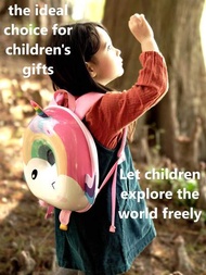 Mochila infantil de dibujos animados y linda, anti-perdida, a prueba de agua, en forma de cohete espacial, en forma de unicornio, perfecta como bolsa escolar o para el jardín de infancia y una opción de regalo ideal para niños