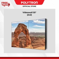 POLYTRON TV VIDEOWALL 55 inch (2x2) Unified Big Picture Reproduction Bezell 175mm