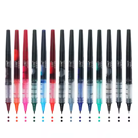 1 Piece Japan Kuretake COCOIRO Creative Calligraphy Pen Refill Brush Filling School Supplies 14 Colo