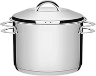 Tramontina 62505/240 Stock Pot, Deep Type, Two-Handled Pot, Solar, 9.4 inches (24 cm), Stainless Ste