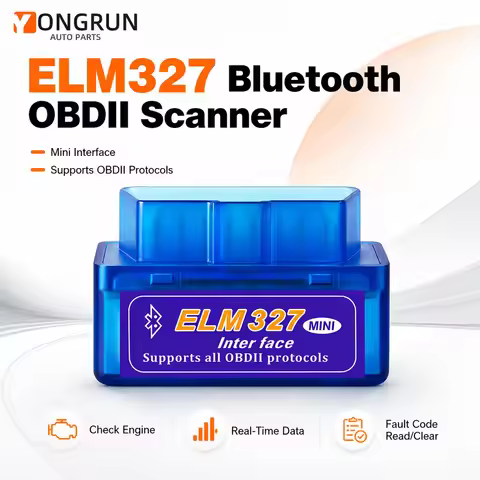 YONGRUN ELM327 Mini Bluetooth OBD2 Scanner Car Diagnosis Engine Fault Code Reader Android PC 16PIN O