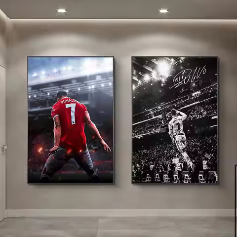 Portugal Superstar CR7, HD Canvas Print Poster, Home Living Room, Bedroom, Decorative Painting