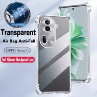 OPPO Reno 11 5G Phone Case Silicone TPU Cover OPPO Reno 11 10 Pro Plus Pro+ 8T 4G 5G 10X Zoom Transparent Shockproof Soft Lens Protection Casing Cover