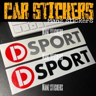 D SPORT / CAR STICKER