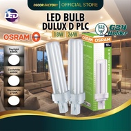 OSRAM Dulux D PLC Bulb 18W / 26W PLC Bulb Lumen 1200 1700 Coolwhite Warmwhite Daylight