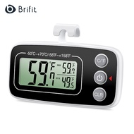 Brifit Fridge Thermometer Digital Refrigerator Freezer Thermometer with Large LCD Display Min/Max Function 3 Support Methods °C/°F Convertible for Home Restaurants Bars