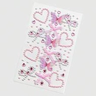 1pc Lace Bow, Heart, Star, Bow, Diamond Glitter & Facial Jewel Stickers
