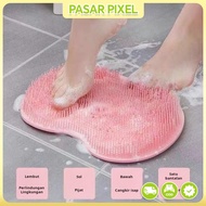 Silicone foot scrubber bathroom artifact foot massage pad lazy bath foot brush back scrubber