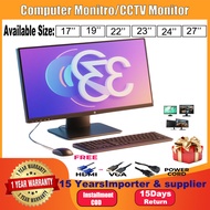 27/24/23/22/20/19/17 Inch Monitor Branded For Computer CCTV usage Monitor Desktop Computer Gaming pc