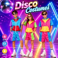 80s 90s Kids Disco Costumes Hip Hop Street Dance Sports Clothes Performance Wear