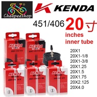 KENDA Bicycle Inner Tube 20,26,700c inch 451/406  Schrader Valve 20X1,20X4.0