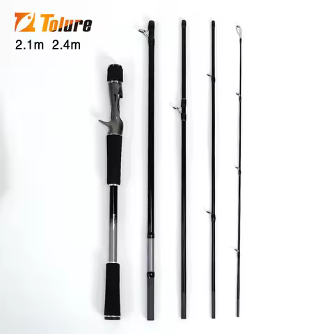 TOLU 2025 HY2 Lure Travel Spinning/Casting 2.1/2.4m 5 Sections Fishing Rod Lure Weight 7-35g MH Acti