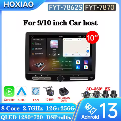 UIS7870 Android 13 Universal Car Radio Carplay auto WIFI6 360 camera Multimedia Player GPS Navigatio