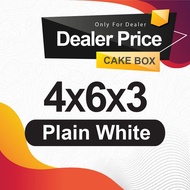 500pcs/bundle white cake box 4x6x3inch ( Wholesales only )