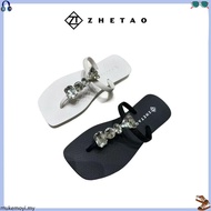 Rock Bear Elegant Water Drop Rhinestone Chain Sandals