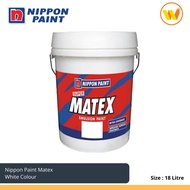 18Litre Nippon Paint Super Matex 9102 White Emulsion 18L (Cat Dinding Nippon Putih)