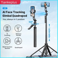Tiankeplus C17 360° Rotation Anti-Shake Wireless AI Face Tracking Gimbal self stick Bluetooth Live T
