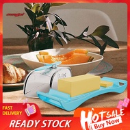 SUN_ Butter Dish with Built-in Knife Easy Spread Butter Dish Convenient Bpa-free Butter Storage Box with Lid Cutter and Easy Grip Handles Scale for Safe and Organized Storage