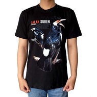Kaos Burung Jalak Suren Saturnus contra Sablon Manual bahan adem dan nyaman Garansi Sesuai Foto Bisa