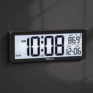 Soobest 8.5" Atomic Digital Wall Clock, Never Needs Setting, Auto Time Sync, Accurate & Easy to Use 