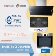 [Giveaway Zeus Z-2] Hafele Designer Chimney Hood + 3-Burner Bevelled Edge Gas Hob + Multifunction Microwave Oven