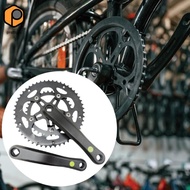 prettyia Bicycle Crankset, Bicycle Crankset, Lightweight, Practical, Aluminum Alloy, Universal Gear 