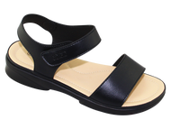 Sandal đế bằng nữ Bitas SUNNY.01 (Đen + Kem + Nâu)