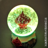 Qingdao May Style May Four Square Model Crystal Ball Ornaments Desktop Tourism Souvenirs Craft Gifts