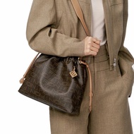 FION Monogram PVC皮革水桶袋 免運 斜背包 側背包 大容量 母親節